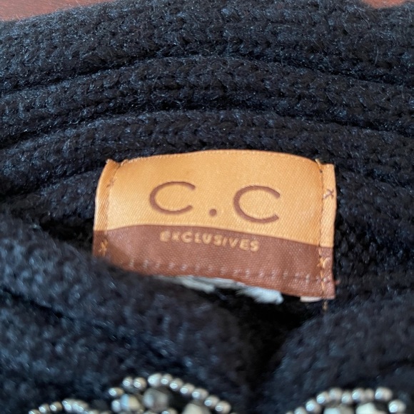 Woman’s Black headband with rhinestones one size - Picture 4 of 4